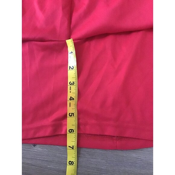 A4- BOY ELASTIC WAIST RED TRAINING SHORTS REGULAR FIT SIZE YOUTH X-LARGE (18-20) - Picture 5 of 7